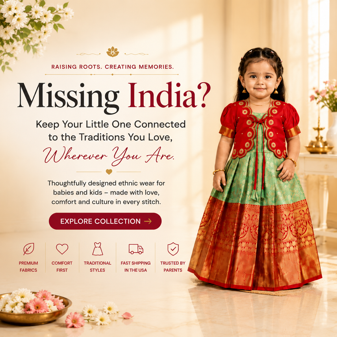 Traditional Indian Ethnic Wear for Kids in the USA | Prince N Princess