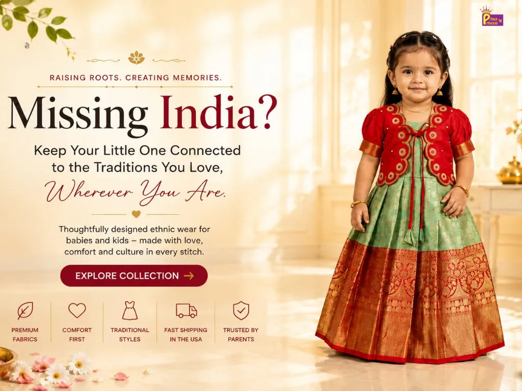 Traditional Indian Ethnic Wear for Kids in the USA | Prince N Princess