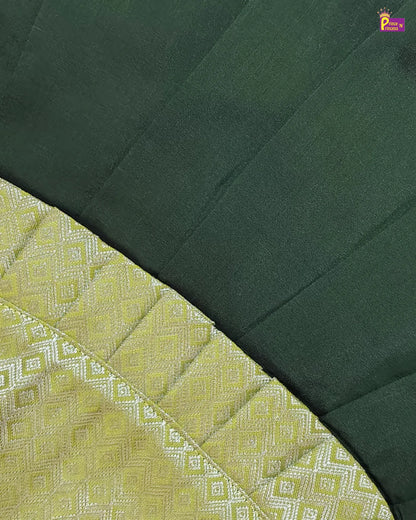 Close-up of green fabric with a textured pattern