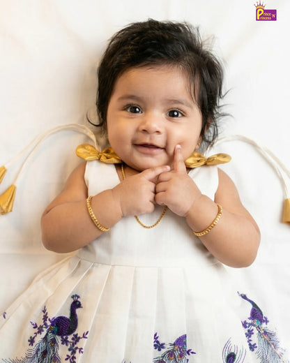 New Born Kerala Pattu frock LF585