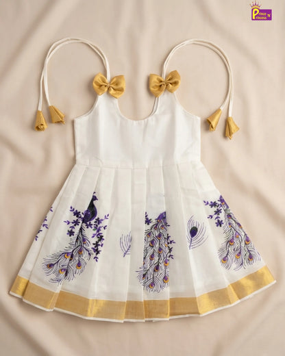New Born Kerala Pattu frock LF585