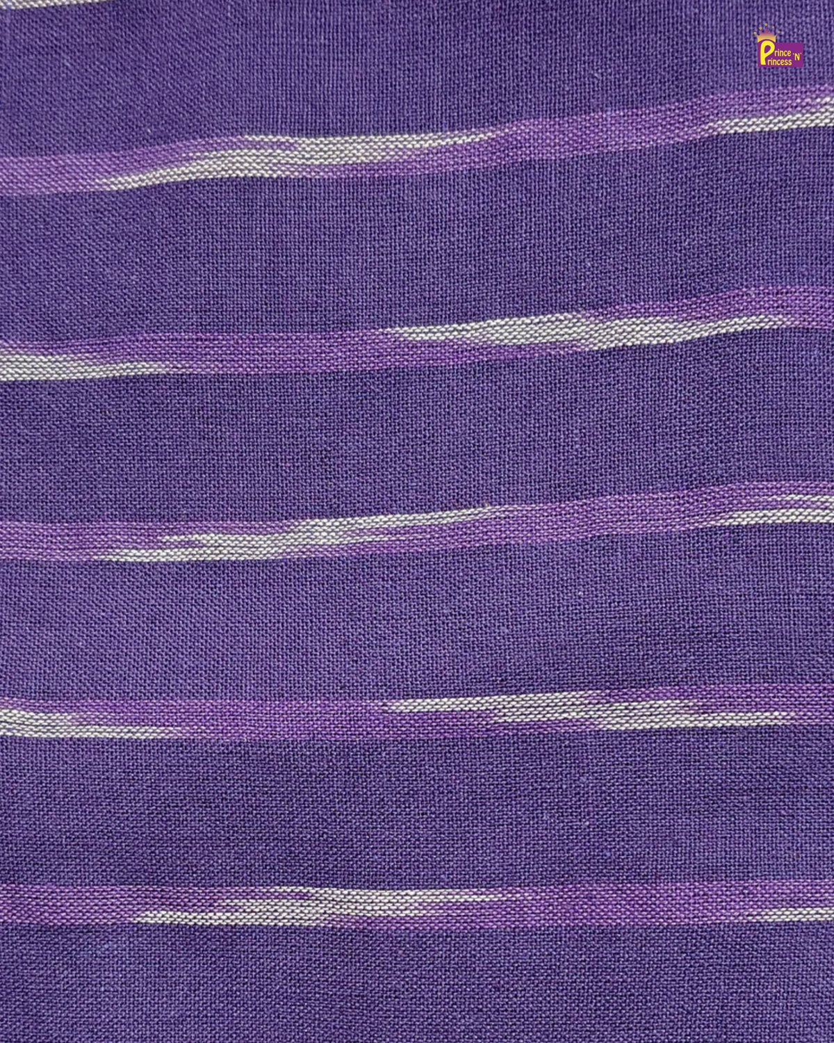 Boys Purple Striped Pure Cotton Ikkat Kurta Pyjama Set KP231