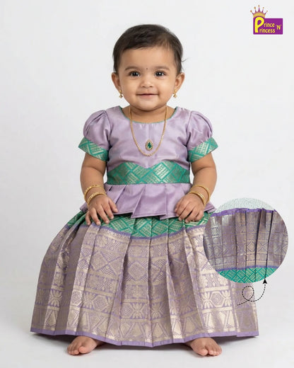 Pattu Pavadai & Pattu Frock Royal Moments Gift Box with Bangles GB-GT004