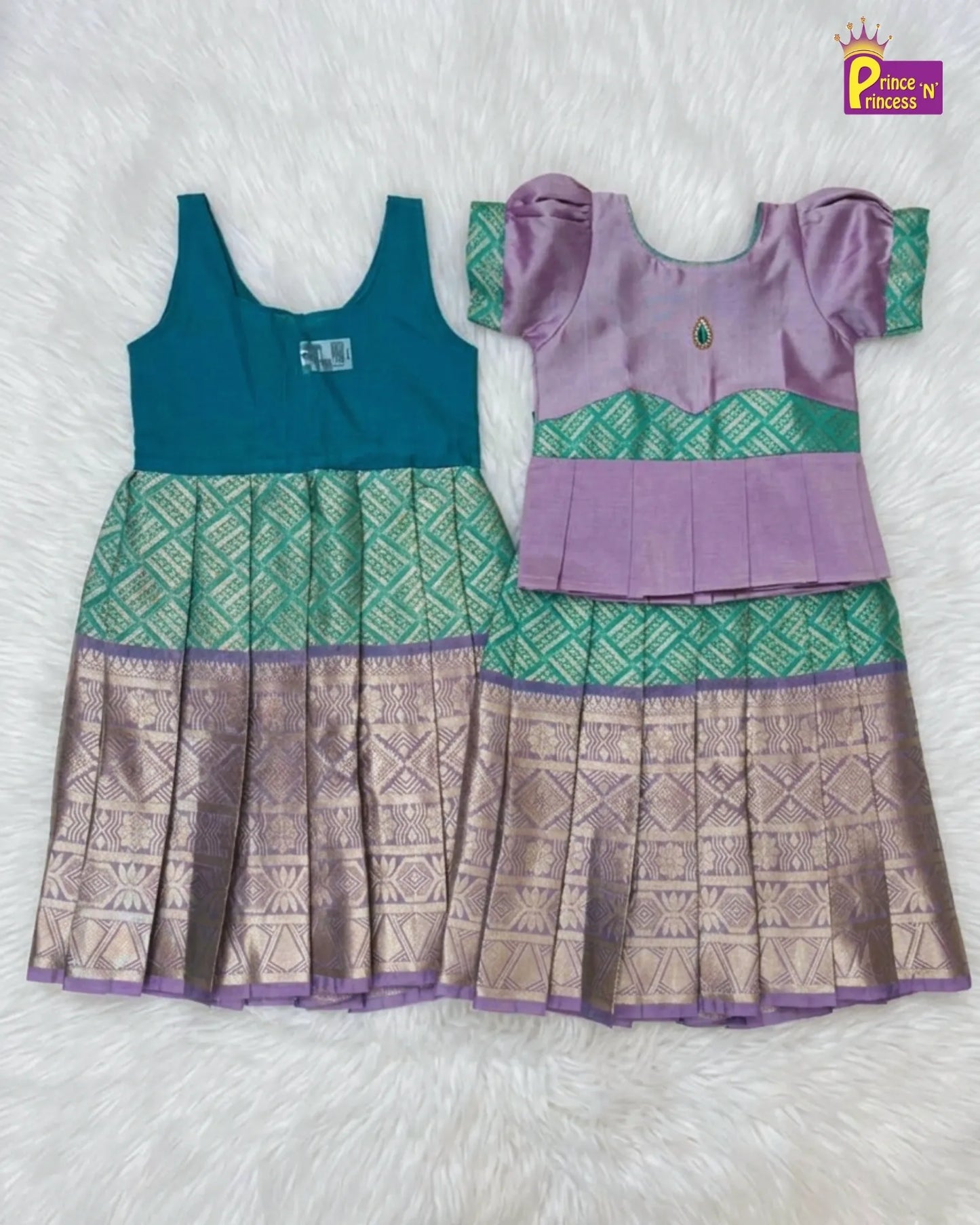 Pattu Pavadai & Pattu Frock Royal Moments Gift Box with Bangles GB-GT004