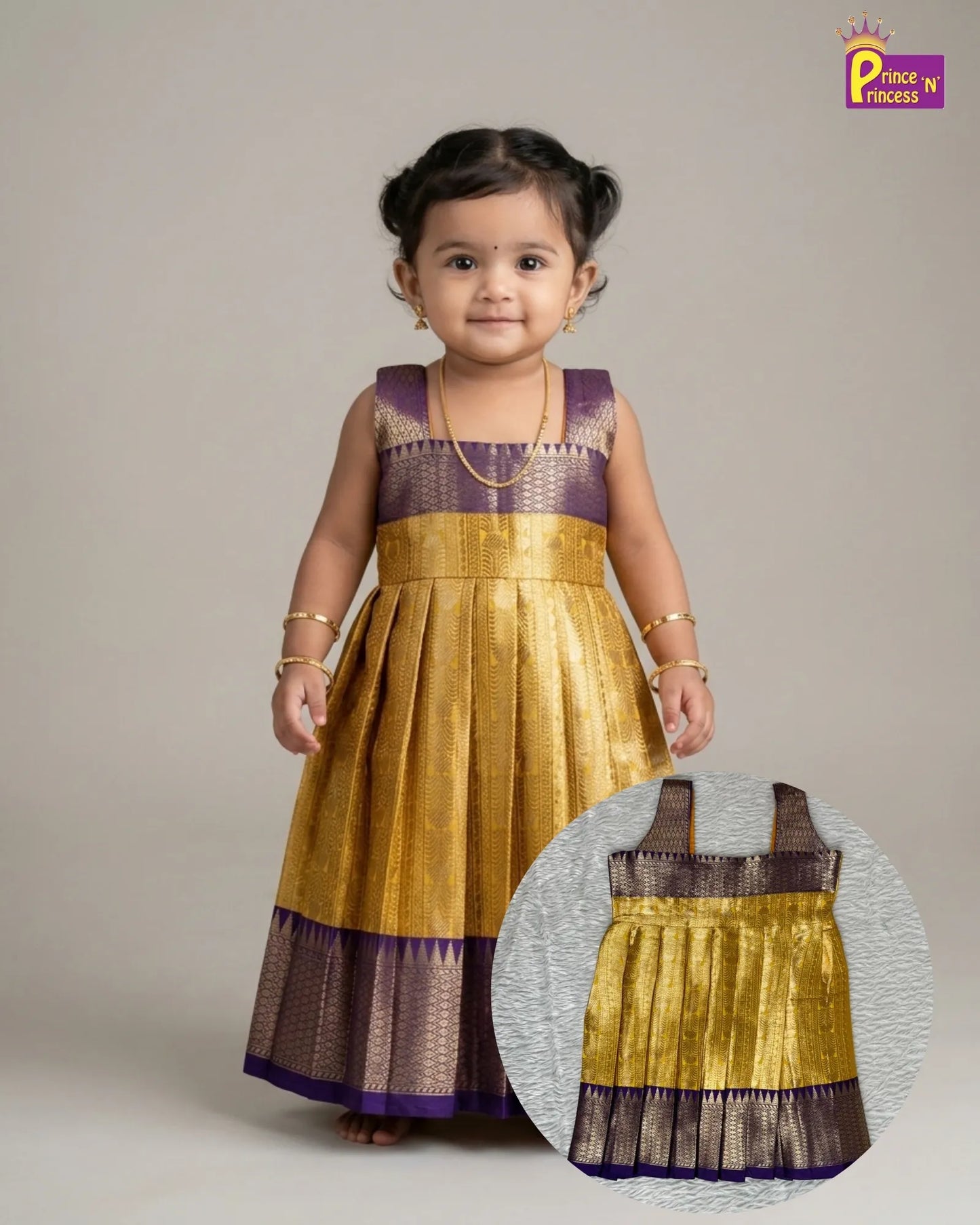 Pattu Pavadai & Pattu Frock Royal Moments Gift Box with Bangles GB-GT003