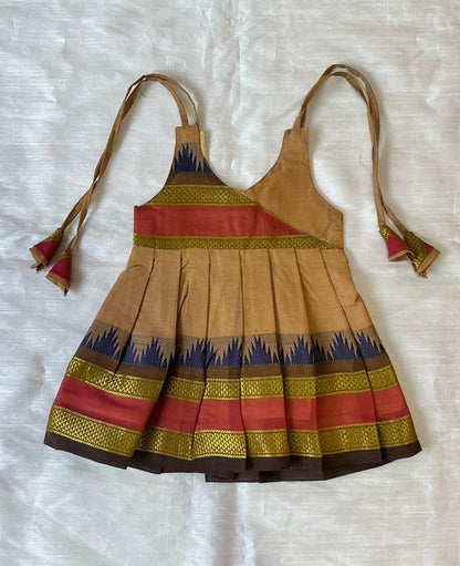 New Born Sandal Chettinad Cotton Frock LF1636