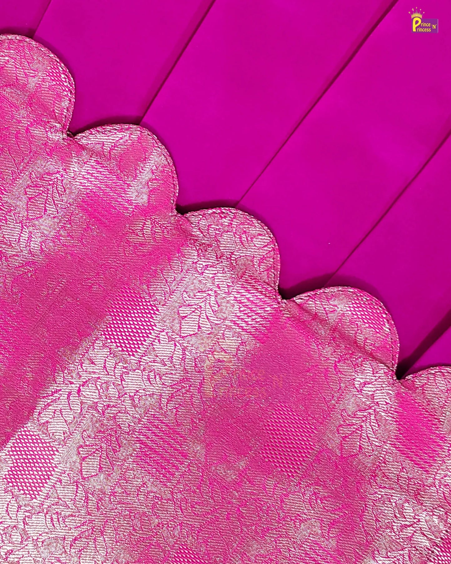 Girls Baby Pink & Dark Pink Silk Pattu Pavadai – Festive Collection PPP2111