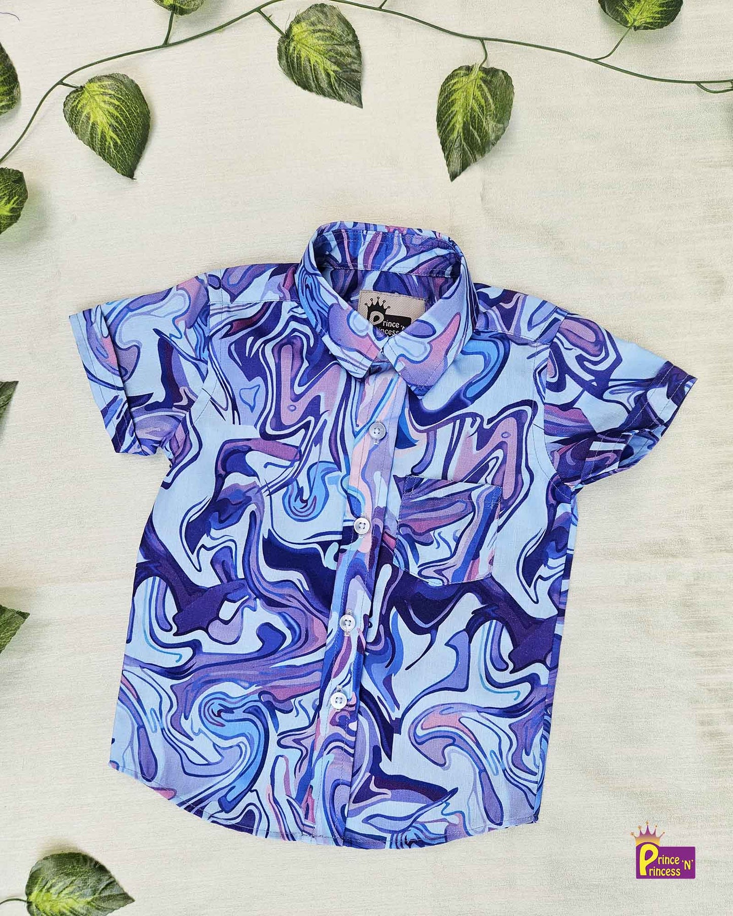 Kids Blue Trendy shirt ST210