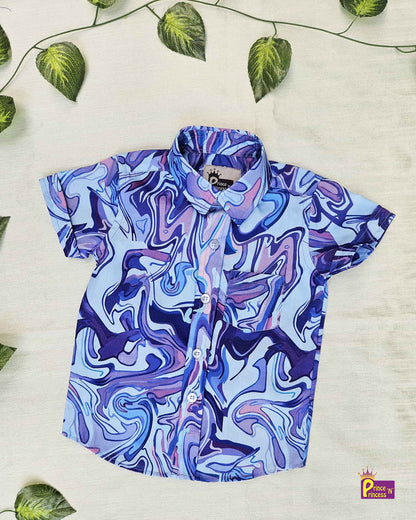 Kids Blue Trendy shirt ST210