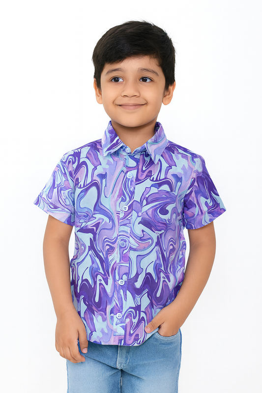 Kids Blue Trendy shirt ST210